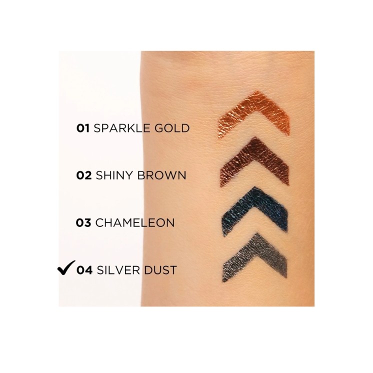 Eyeliner Eveline Variete Woodoodporny Silver Dust /04/ 4 мл