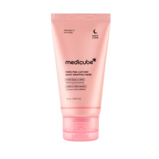Нічна маска-обгортка Medicube PDRN Pink Caffeine Night Wrapping Mask для розгладжування та зміцнення шкіри з PDRN 75 мл