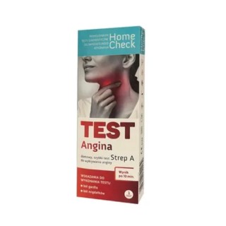 Тест на стрептокока групи А для виявлення антигену стрептокока групи А Home Check Test Angina Strep A Test 1 шт.