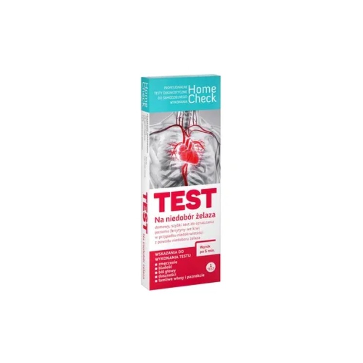 Home Check Test kasetowy Niedobór żelaza 1 sztuka