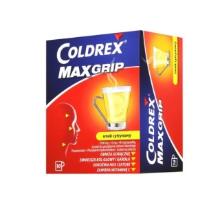 Coldrex MaxGrip powder for oral solution, lemon flavor, 10 sachets