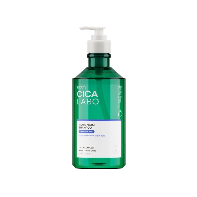 Kerasys Cica Labo Aqua Mist Szampon do włosów zniszczonych i osłabionych 750 ml