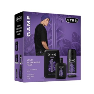 STR8 Zestaw prezentowy Game Woda toaletowa 50 ml + Dezodorant w aerozolu 150 ml