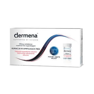 Dermena Haarverzorging Men behandeling tegen haaruitval in ampullen (15 x 5 ml)