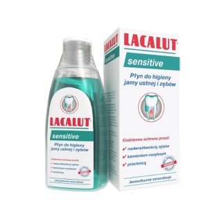 Lacalut Sensitive Płyn do płukania jamy ustnej i zębów 300 ml