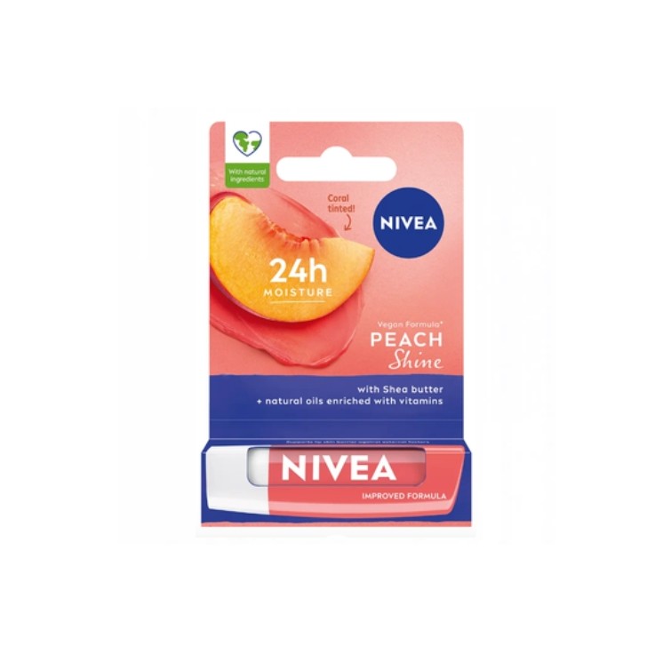 Nivea ochronna Pomadka do ust Peach Shine 4,8 ml