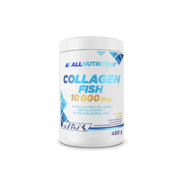 AllNutrition Collagen Риба 10000 мг Полуниця 480 г