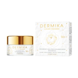Dermika Luxury Ceramides przeciwzmarszczkowy Krem regenerujący do twarzy 50+ 50 ml