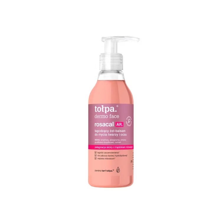 Tołpa Dermo Face Rosacal AR. łagodzący Żel-balsam do mycia twarzy i oczu 195 ml