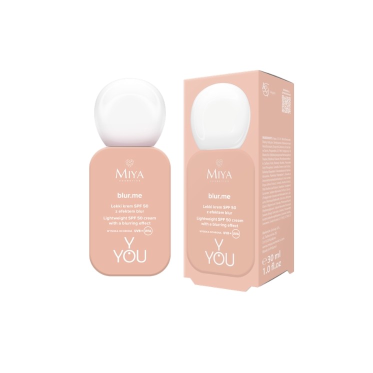 Miya Cosmetics Y.YOU blur .me light Avondcrème voor het gezicht SPF50 30 ml