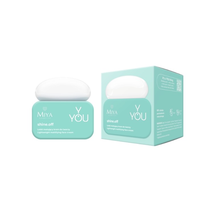 Матуючий крем для обличчя Miya Cosmetics Y.YOU shine .off 50 мл