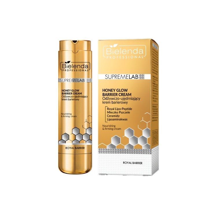 Bielenda Professional Supremelab Honey Glow Barrier Cream voedende en verstevigende barrièrecrème, 45 ml