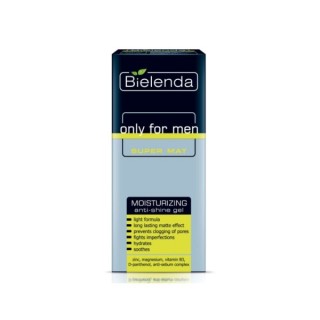 Bielenda Only For Men Super Mat Hydraterende Anti-Glans Gezichtsgel 50 ml