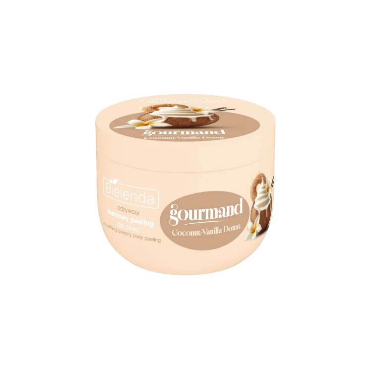 Поживний кремовий Peeling для тіла Bielenda Gourmand Coconut - Vanilla Donut 250 г