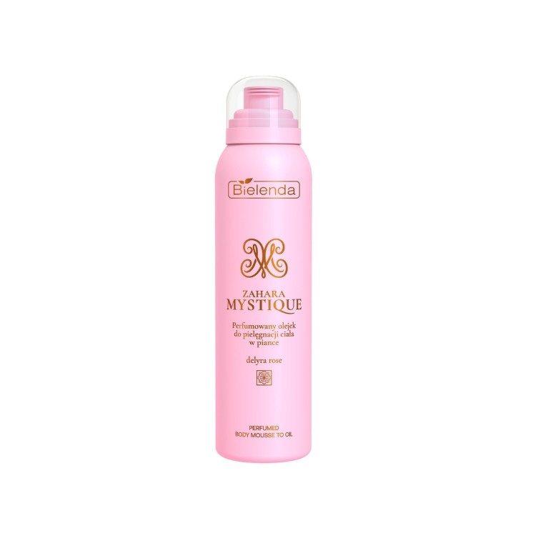 Bielenda Zahara Mystique geparfumeerde Delyra Rose bodyolie in schuimvorm 150 ml