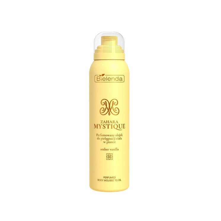 Парфумована олія для тіла Bielenda Zahara Mystique у піні Amber Vanilla 150 мл