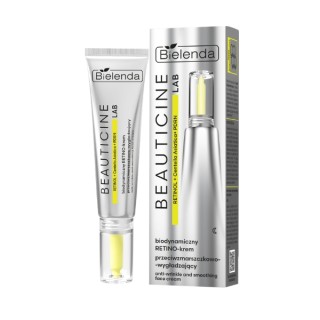 Нічний крем для обличчя з ретинофібром та проти зморшок Bielenda Beauticine Lab 40 мл