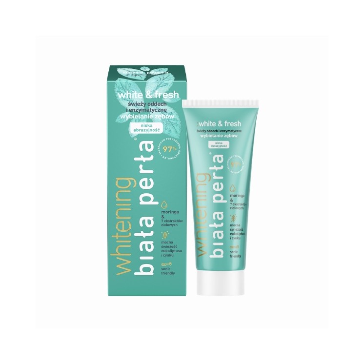 Biała Perła Whitening White & Fresh Moringa Tandpasta 75 ml