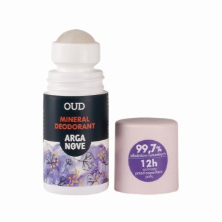 Arganove mineralny Dezodorant Roll-on ałunowy Oud 50 ml