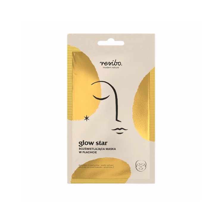 Resibo Glow Star Verhelderend Sheetmasker 1 stuk