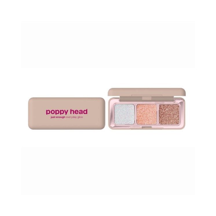 Poppy Head Just Enough Everyday Glow Палітра тіней для обличчя /01/ Shine Agenda 4,8 г