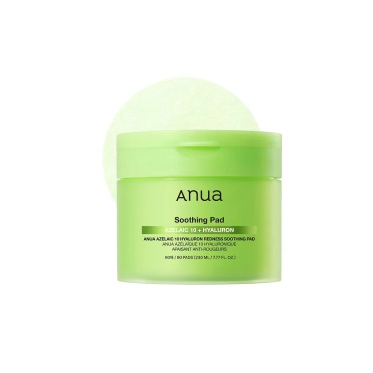 Anua Azelaic Acid 10 Hyaluron Redness Soothing Pad uspokajające Płatki do twarzy 90 sztuk 