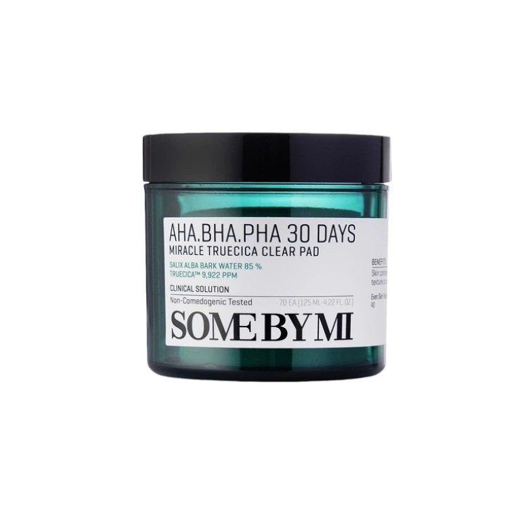 Some By Mi AHA BHA PHA 30 Days Miracle Truecica Clear Pad złuszczające Płatki do twarzy 70 sztuk