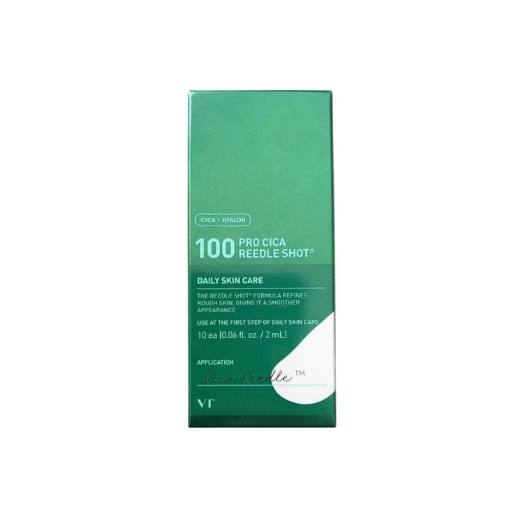VT Cosmetics Pro Cica Reedle Shot 100 Stick Smoothing Face Ampoule Set 10 x 2 ml