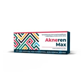 Akneren Max Krem przeciwtrądzikowy i rozjaśniający przebarwienia 30 g